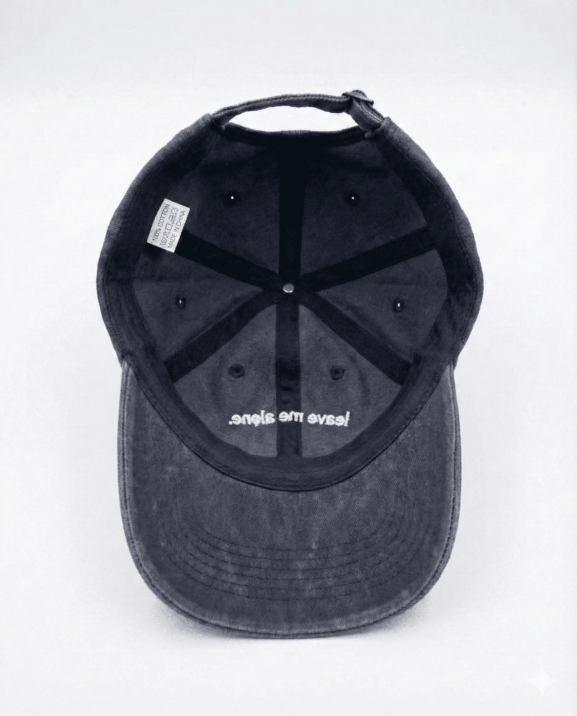 Vintage Washed Dad Hat - Leave me alone.