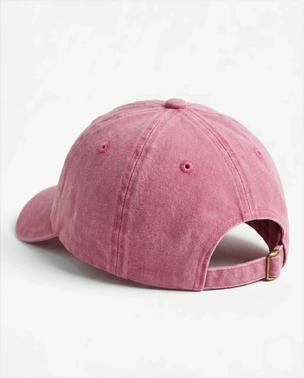 Cappellino The Rainbow rosa (Rose), retro con chiusura a fibbia in ottone