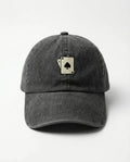 Cappello streetwear minimal Pepper Cap modello Cartepoker Nero vista frontale