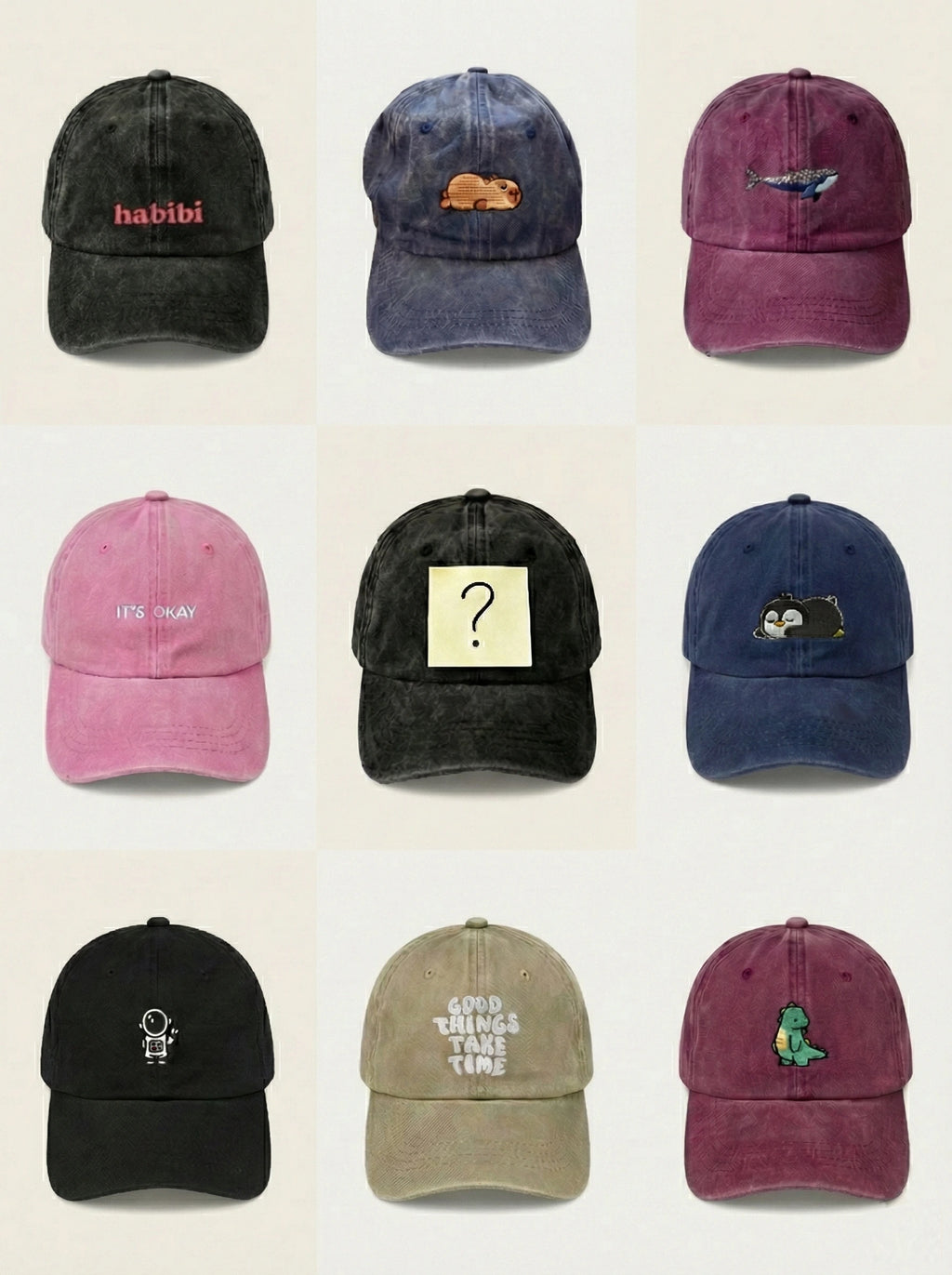 Random Vintage Washed Dad Hat - Zero Choice