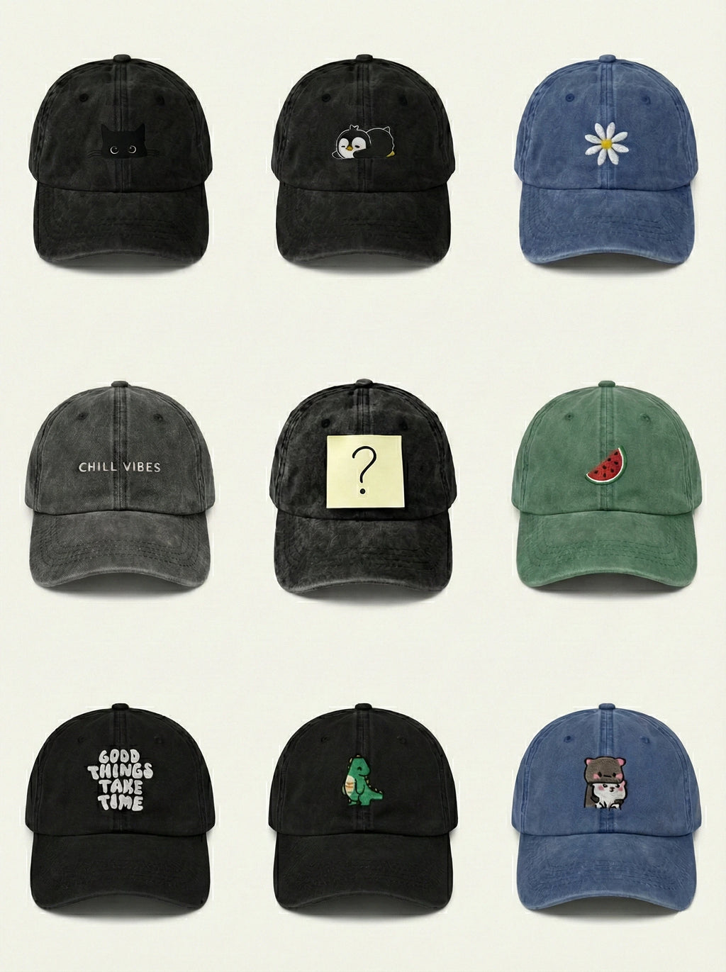 Random Vintage Washed Dad Hat - Zero Choice